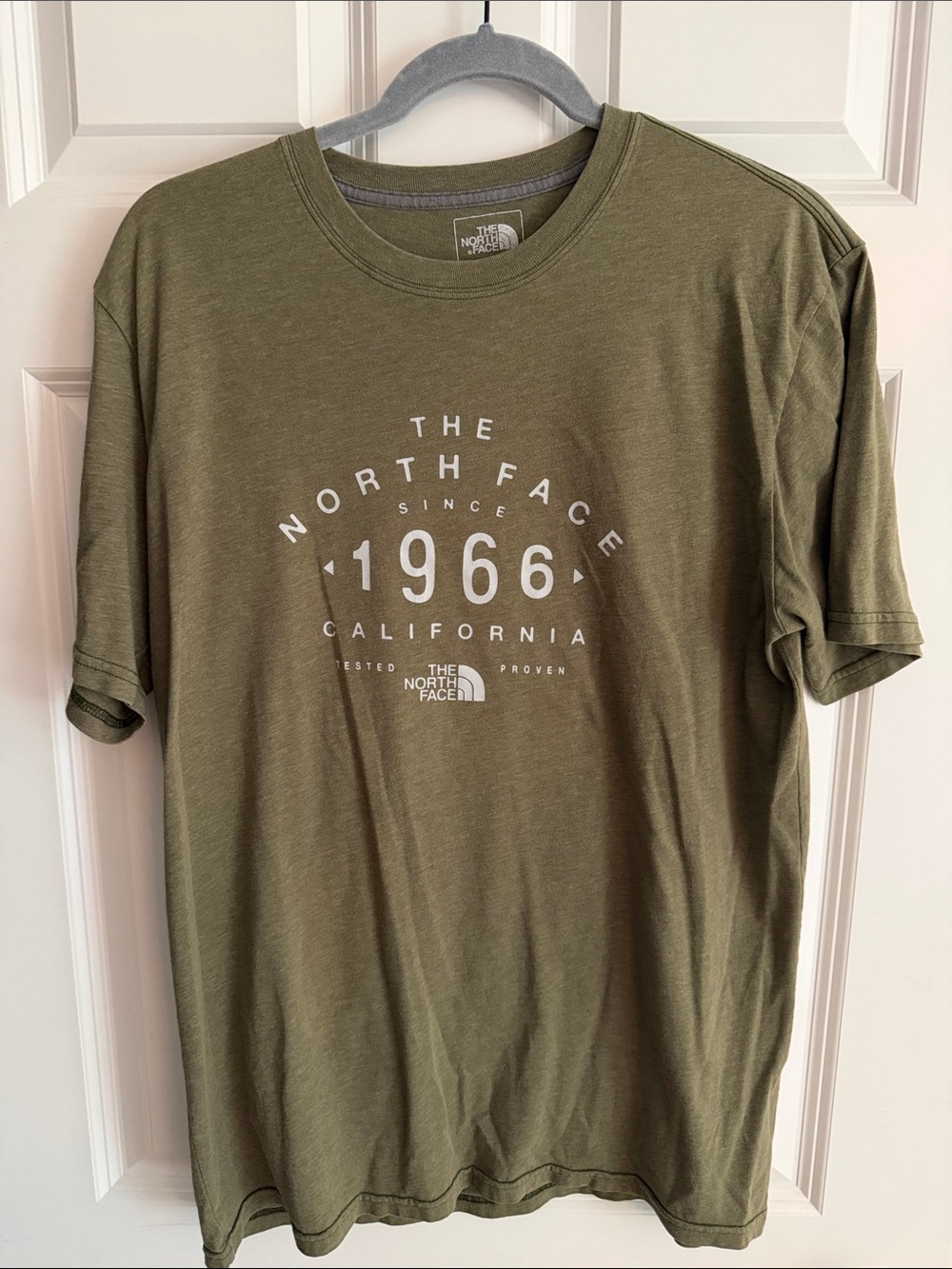 The North Face Olive Green 1966 Logo Short-Sleeve Tee